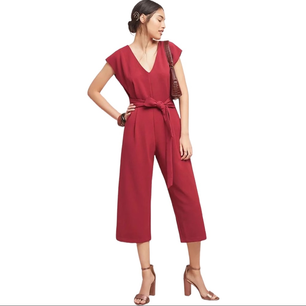 NWT Anthropology ETT RWA sedona red jumpsuit